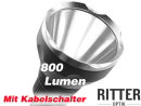 Hochleistungs LED-Lampe X20 mit CREE XM-U2 LED - 800 LUMEN - inkl. Kabelschalter 600m Reichweite